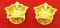 Brass Star-Shaped Decorative Bowls – Set of 2