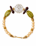 Handmade Beaded Religious Charm Bracelet